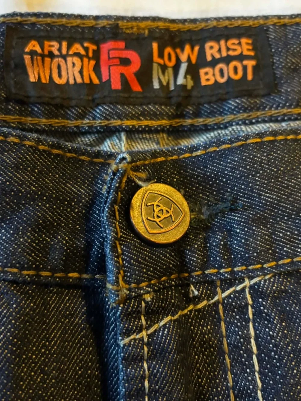 Ariat FR M4 Low Rise Boot Men's Denim Jeans Size 42W 32L Cat 2 2112 RN105037